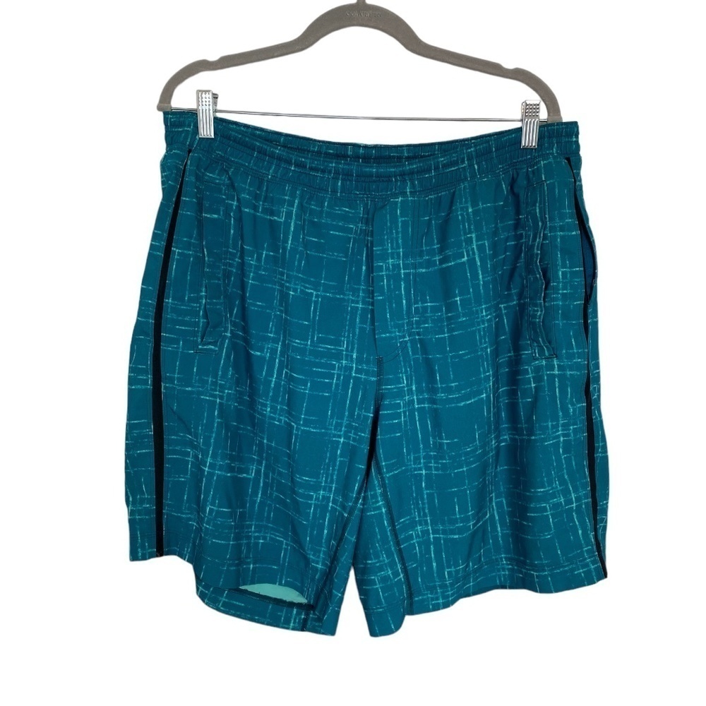 LULULEMON Lined Shorts/Swim Trunks Size XXL Teal Blue
